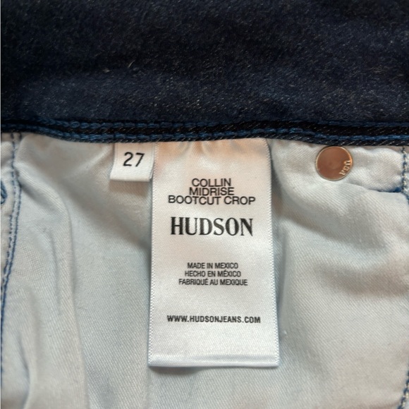 Hudson Collin Mid-Rise Cropped Bootcut Jeans size 27 - Picture 7 of 7